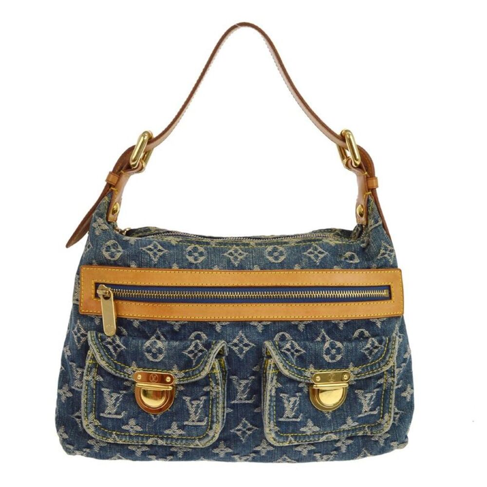 Louis Vuitton Baggy Denim Blue Denim_Jeans Handbag